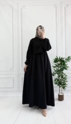 فستان موسلين خريفي ربيعي