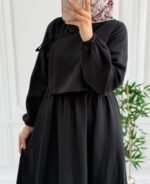 فستان موسلين خريفي ربيعي