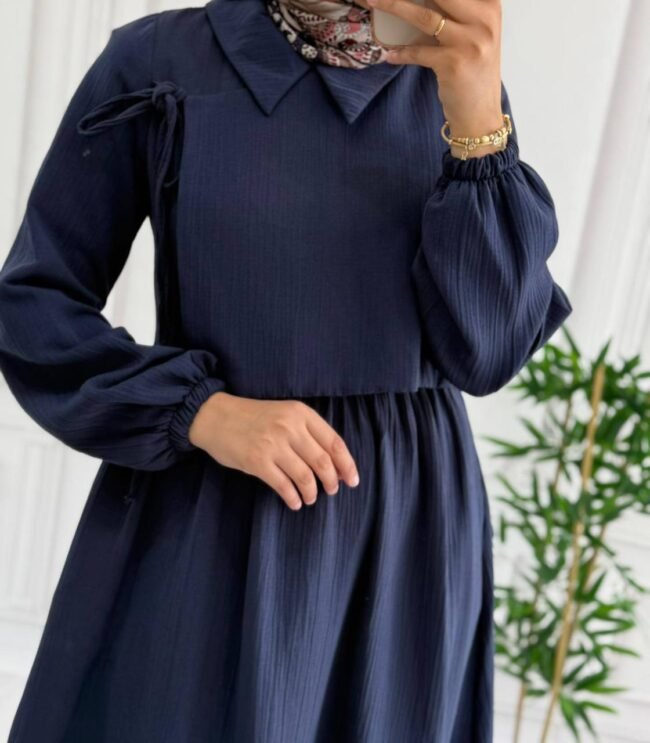 فستان موسلين خريفي ربيعي