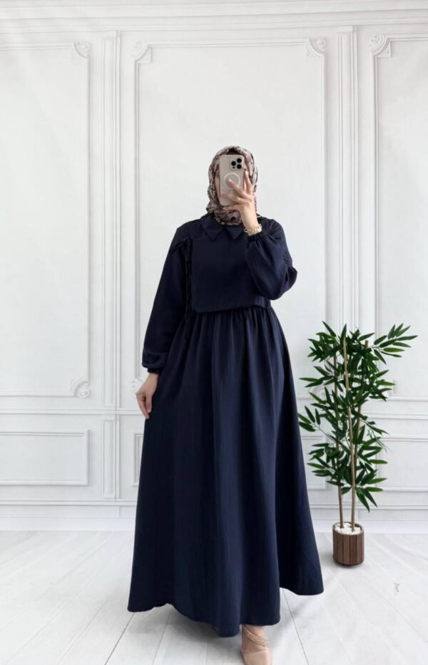 فستان موسلين خريفي ربيعي