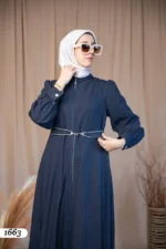 جلباب يونفيكت ربيعي بسحاب وطول كامل