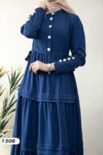 فستان لارا كريب ربيعي صيفي