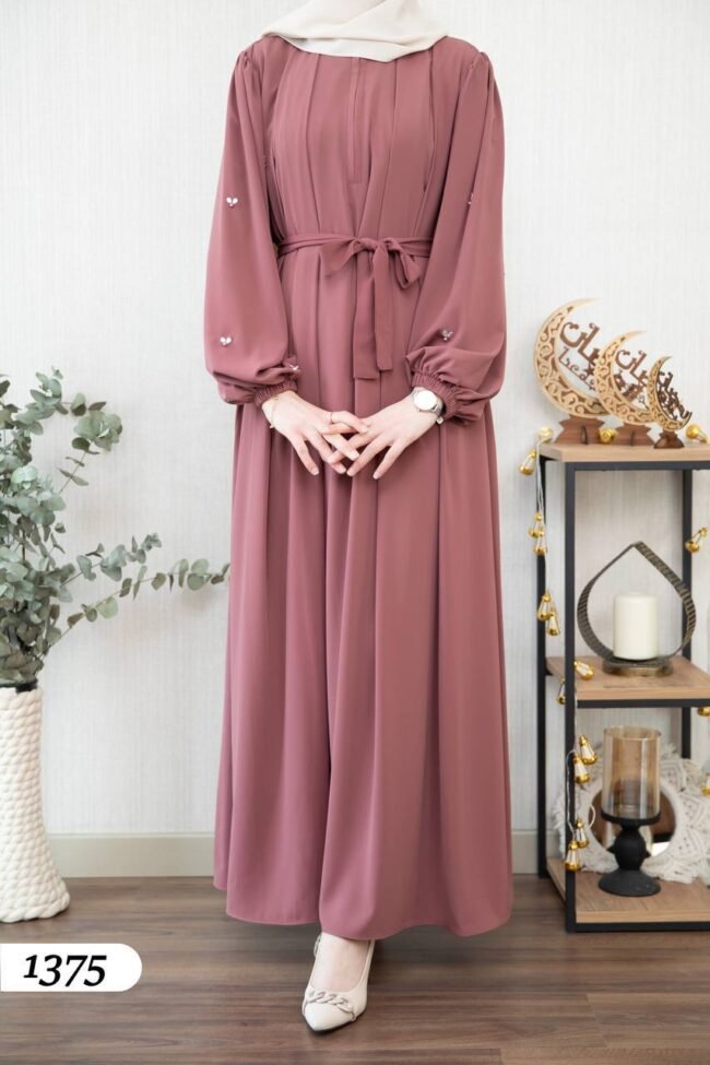 عباية ايبيك مع شغل تطريز يدوي بارز