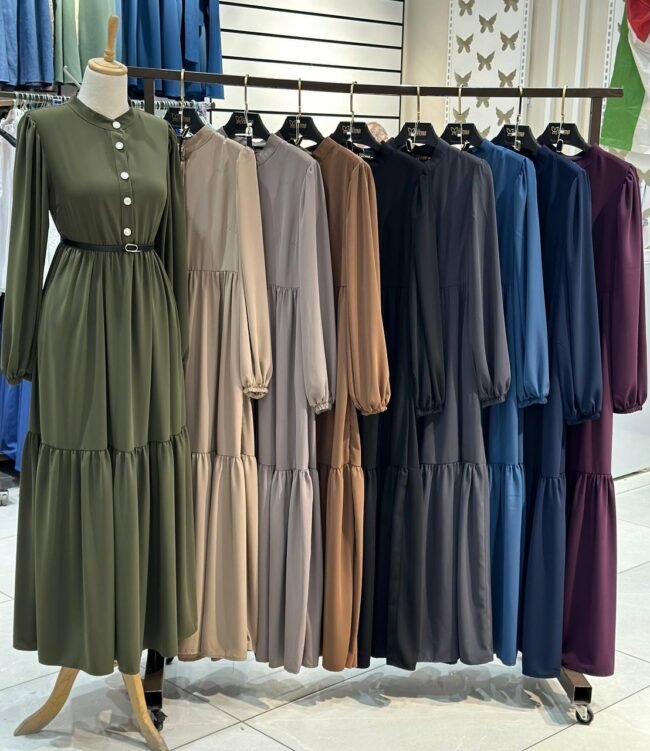 فستان مدينه صيفي هاديء لطيف