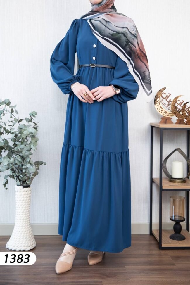 فستان مدينه صيفي هاديء لطيف