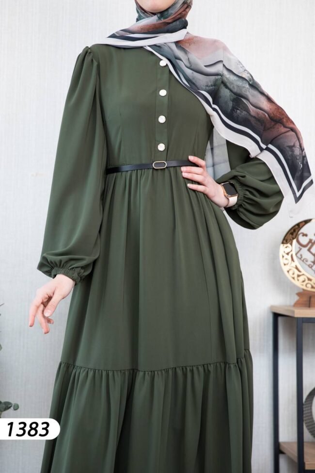 فستان مدينه صيفي هاديء لطيف