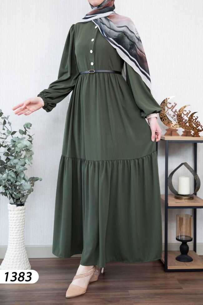 فستان مدينه صيفي هاديء لطيف