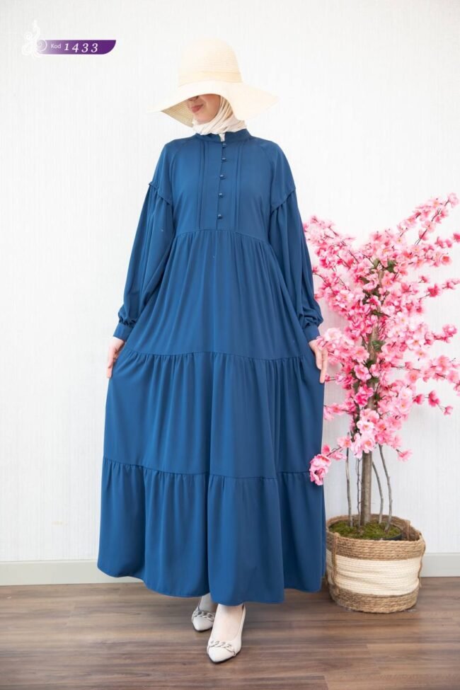 فستان مدينه صيفي بتصميم لطيف