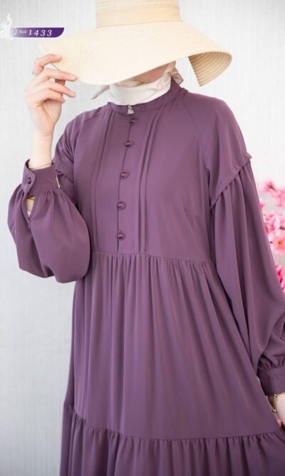 فستان مدينه صيفي بتصميم لطيف