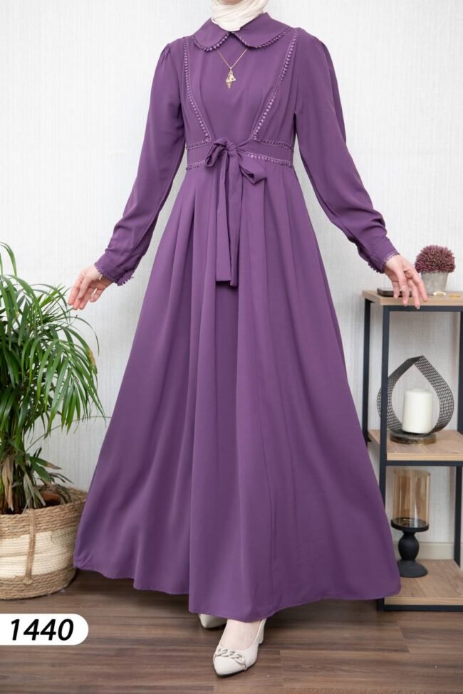 فستان ليندا ربيعي صيفي بألوان هادئة