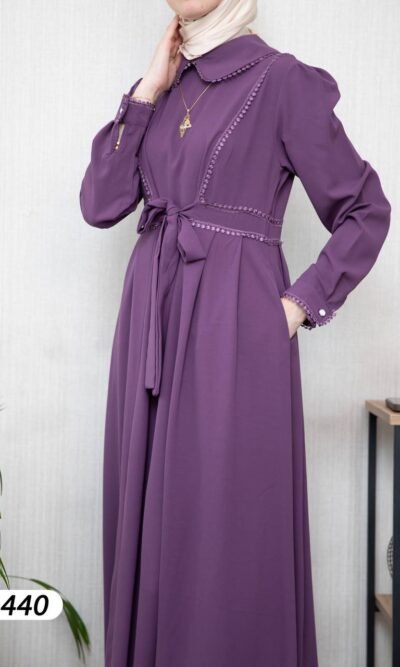 فستان ليندا ربيعي صيفي بألوان هادئة