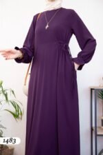 فستان مدينه برباط جانبي