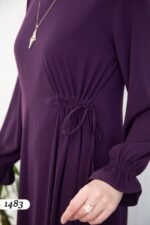 فستان مدينه برباط جانبي