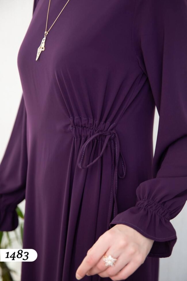 فستان مدينه برباط جانبي