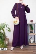 فستان مدينه برباط جانبي