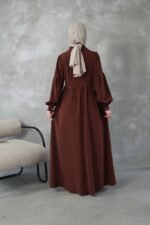 فستان كريستال كريب بألوان داكنة