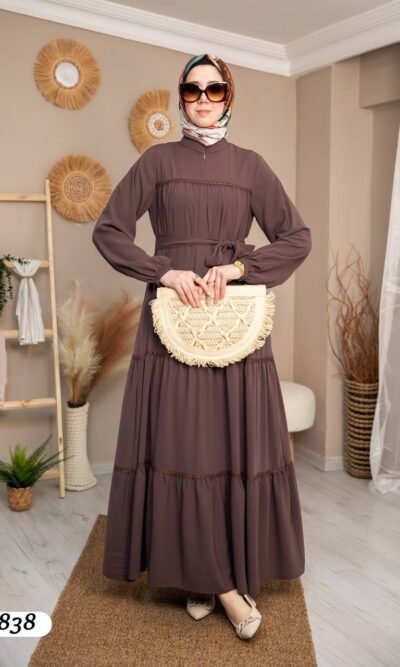 فستان مدينه صيفي بألوان جميلة