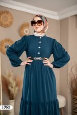 فستان مدينه صيفي بألوان حلوه