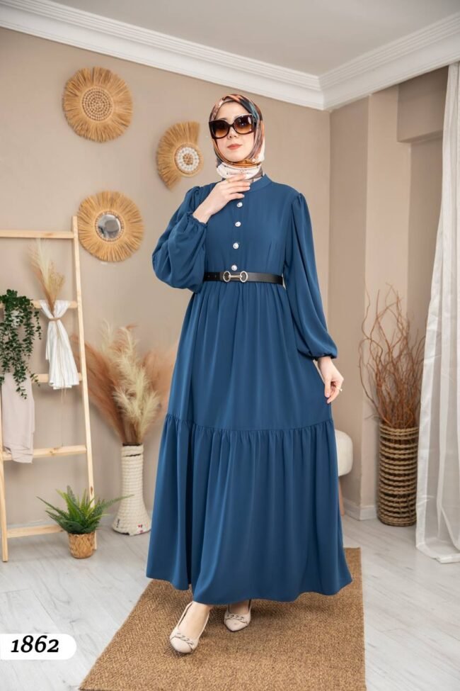 فستان مدينه صيفي بألوان حلوه