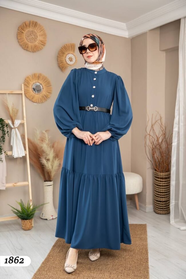 فستان مدينه صيفي بألوان حلوه