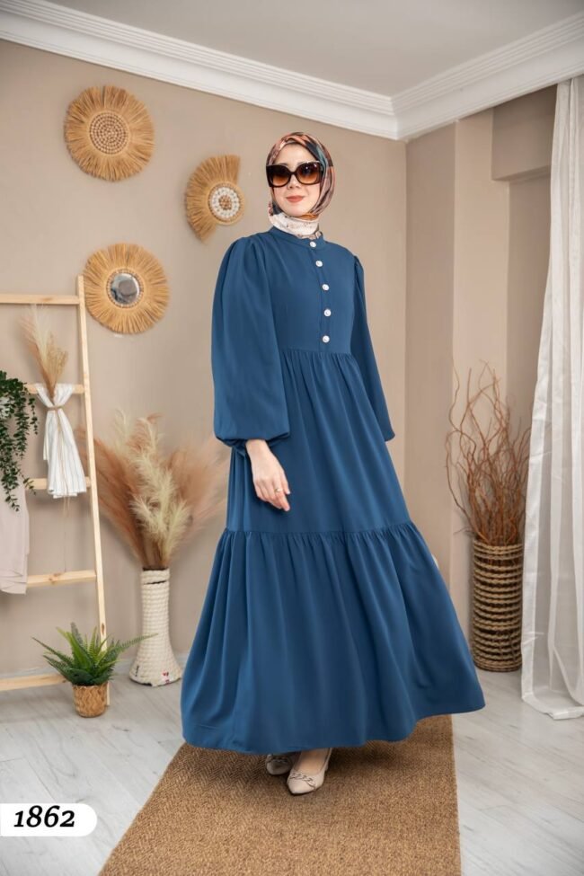 فستان مدينه صيفي بألوان حلوه