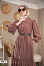 فستان مدينه صيفي بألوان حلوه