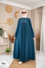 عباية مدينه ايبيك صيفية مطرزة بالكريستال