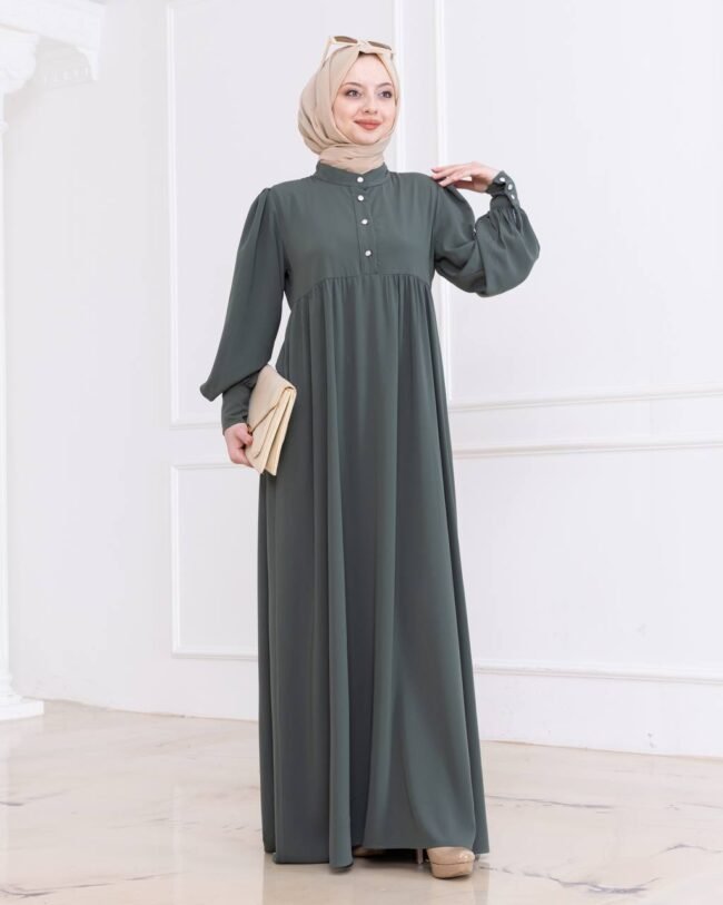 فستان مدينه ايبيك صيفي هاديء