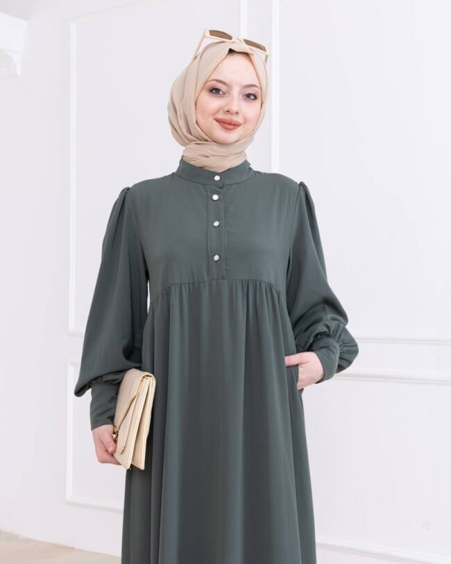 فستان مدينه ايبيك صيفي هاديء