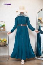 فستان مدينه كلاسيك لطيف وهاديء