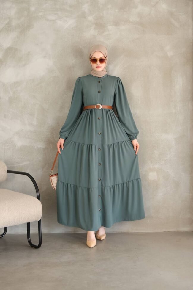 فستان مدينه كلاسيك لطيف وهاديء