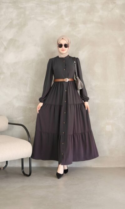 فستان مدينه كلاسيك لطيف وهاديء