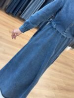 فستان جينز ربيعي صيفي مع فيستا