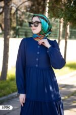 فستان هادئ بقماش ليندا الربيعي