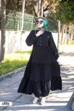 فستان هادئ بقماش ليندا الربيعي