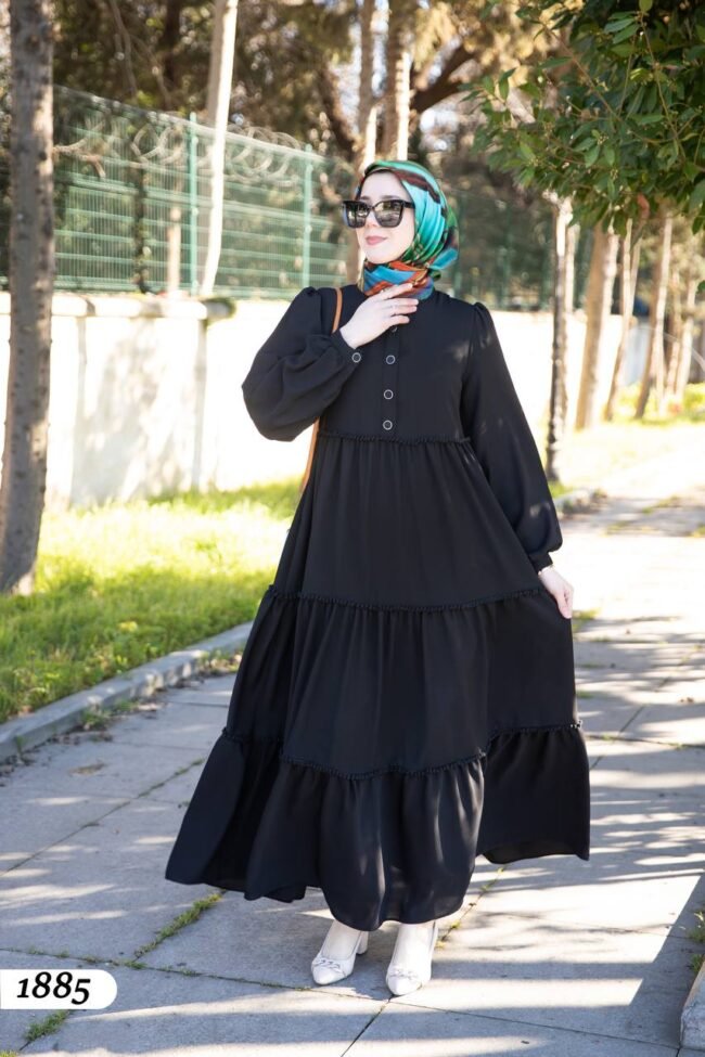 فستان هادئ بقماش ليندا الربيعي