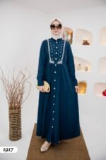 فستان مودال بتطريز جميل