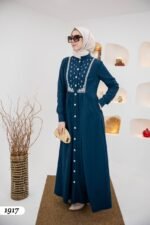 فستان مودال بتطريز جميل