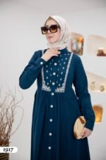 فستان مودال بتطريز جميل