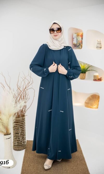 عباية مدينه صيفية بتطريزات كريستال