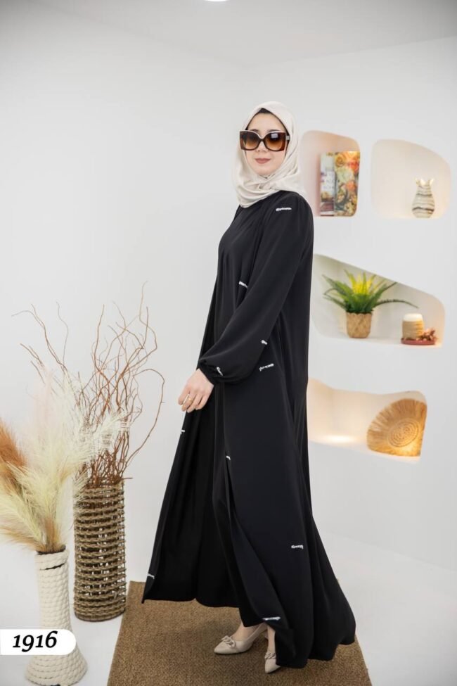 عباية مدينه صيفية بتطريزات كريستال