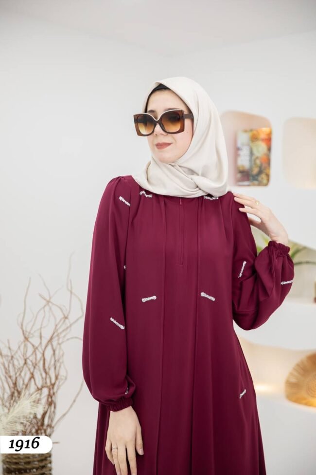 عباية مدينه صيفية بتطريزات كريستال