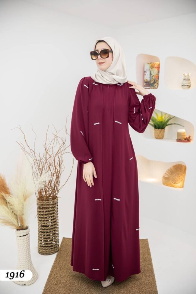 عباية مدينه صيفية بتطريزات كريستال