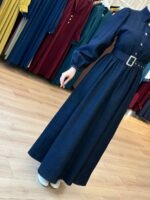 فستان جينز ربيعي صيفي بتصميم رائع