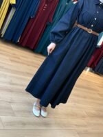 فستان جينز جميل بقالب واسع