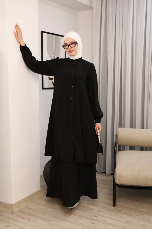 طقم مدينه صيفي تنورة وقميص طويل