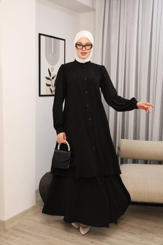 طقم مدينه صيفي تنورة وقميص طويل