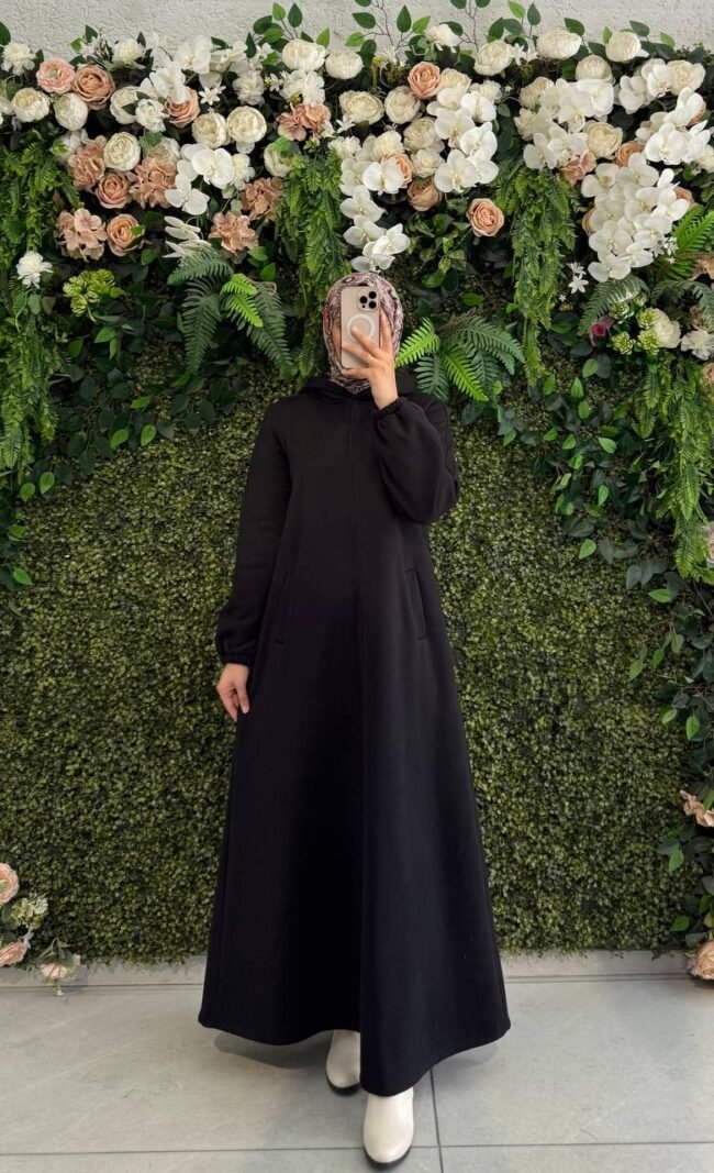 قفطان 3خيطان شتوي الوان سادة