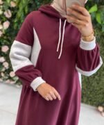 قفطان ايبليك 3خيطان باللون الرمادي على الجانبين