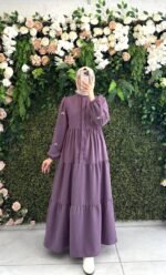 فستان شانيلا بيدين مطرزتين بالورود